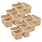 Teacher Created Resources Plastic Storage Caddy, Light Brown, 6PK 20956 - alternate 1